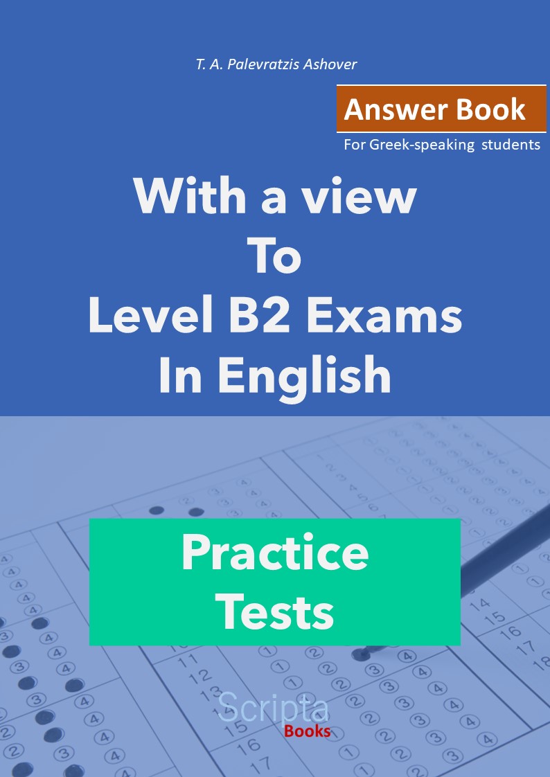Cover With a view to Level B2 Exams in English Answer Book